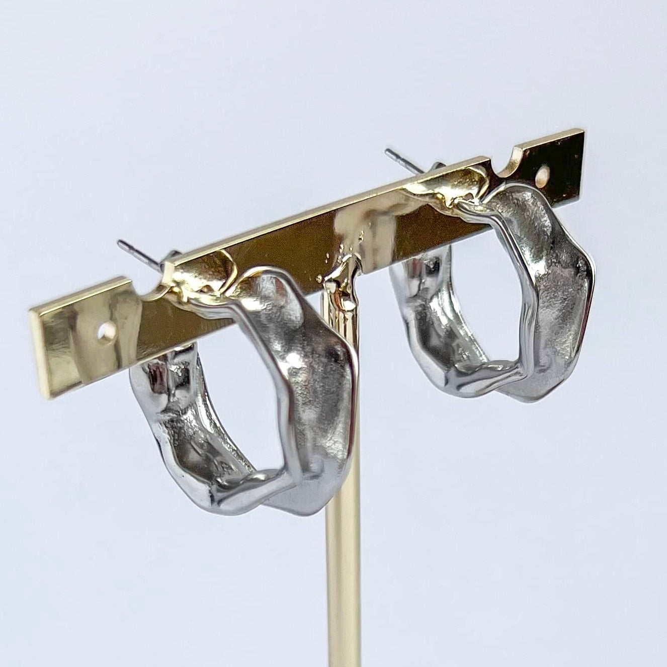 Alissa silver hoops