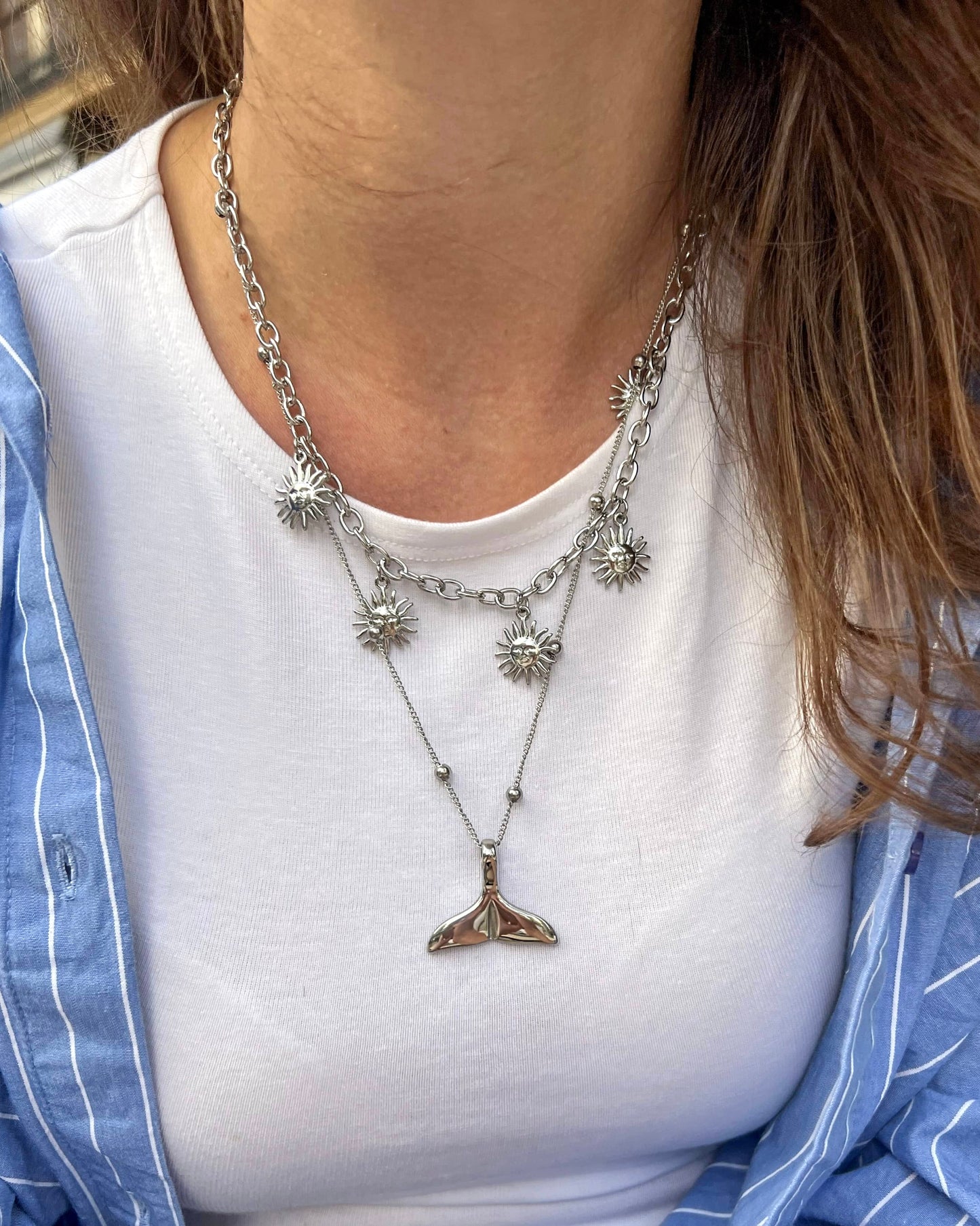 Collar Soles plata