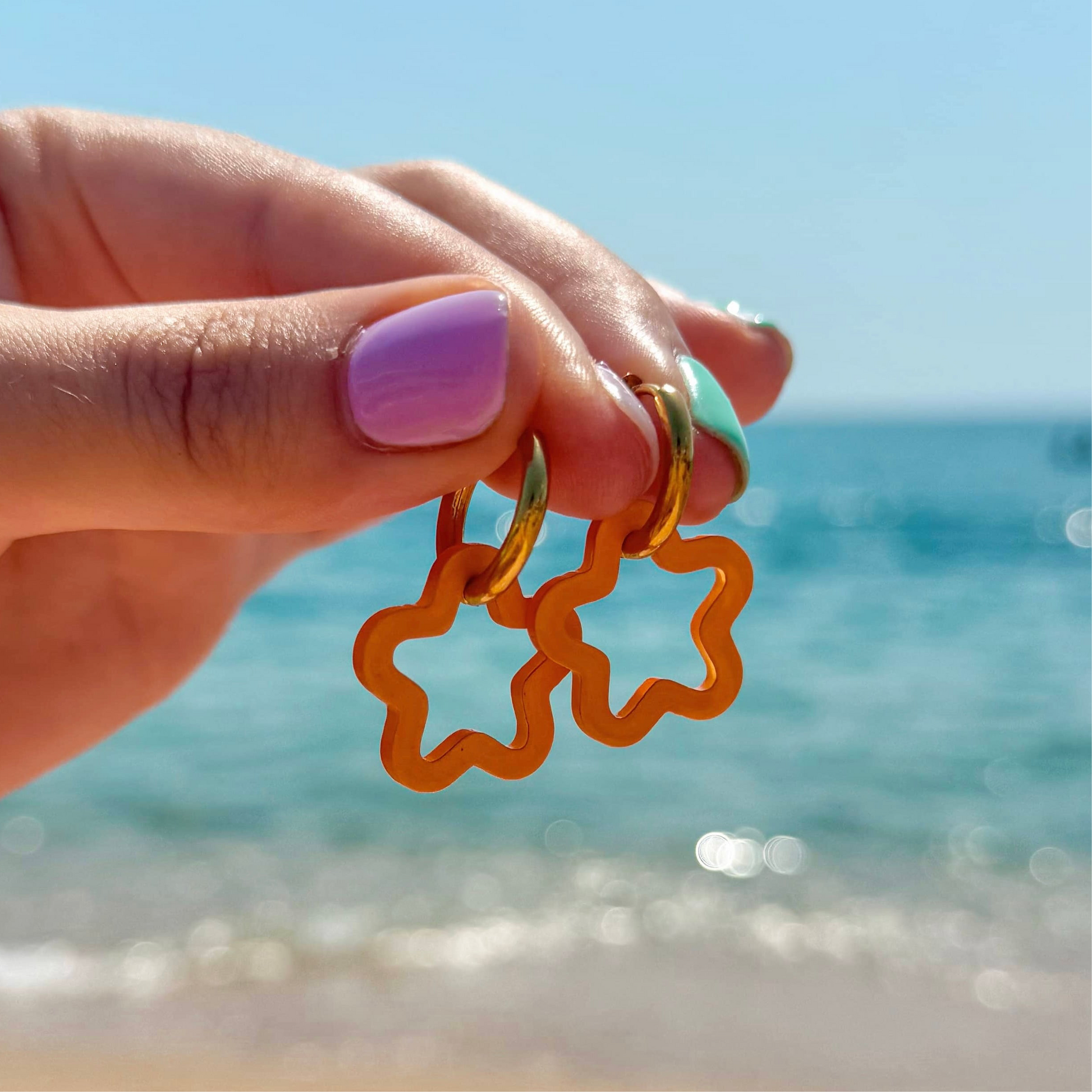 Pendientes Emilia naranja