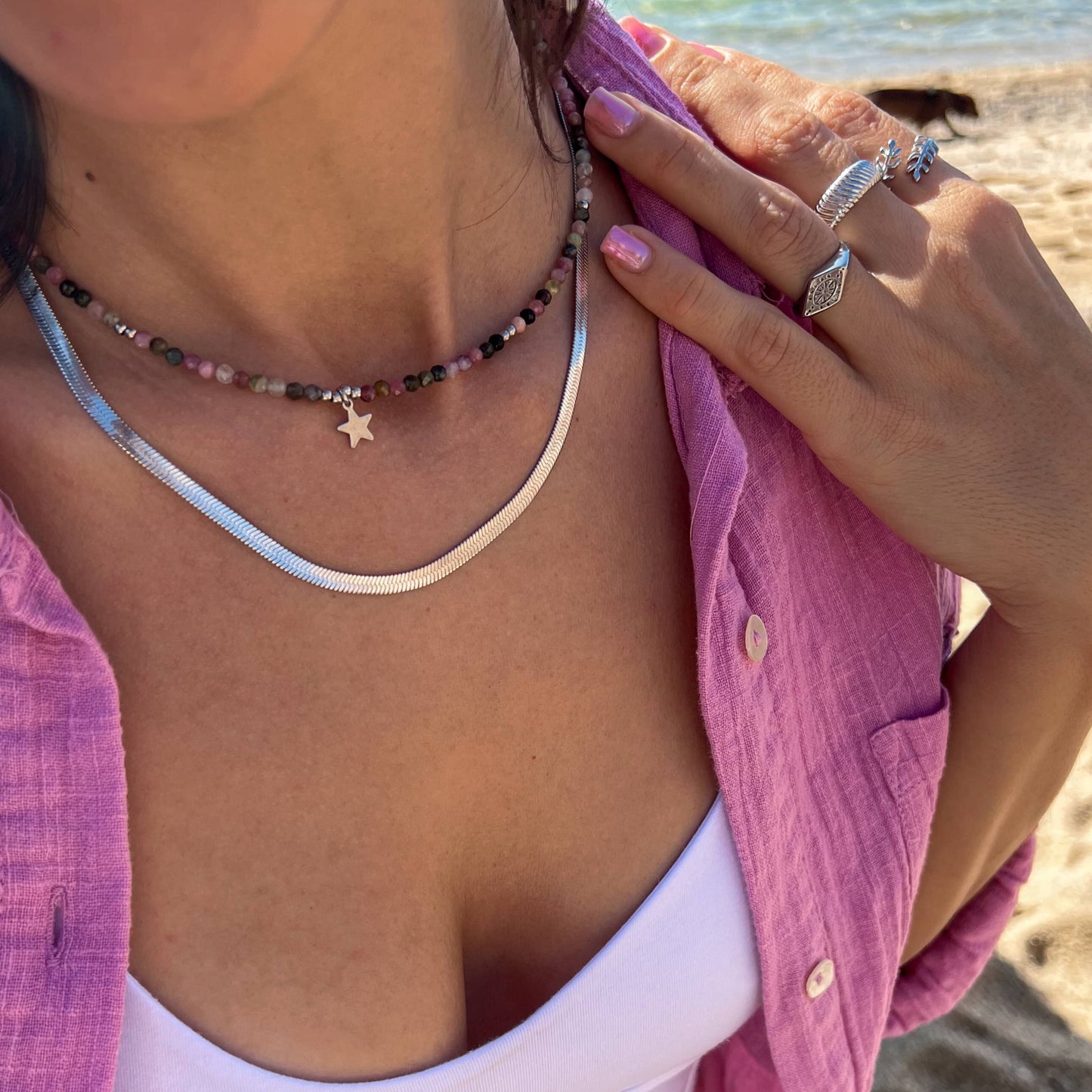 Lisa silver necklace