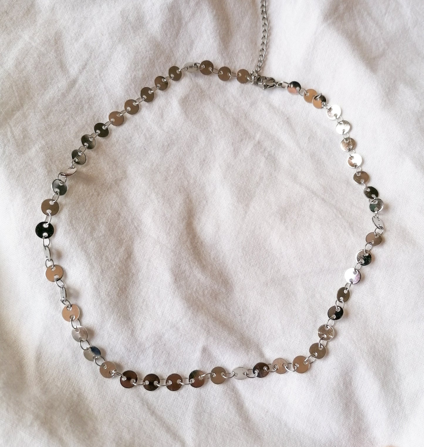 Chapitas silver necklace