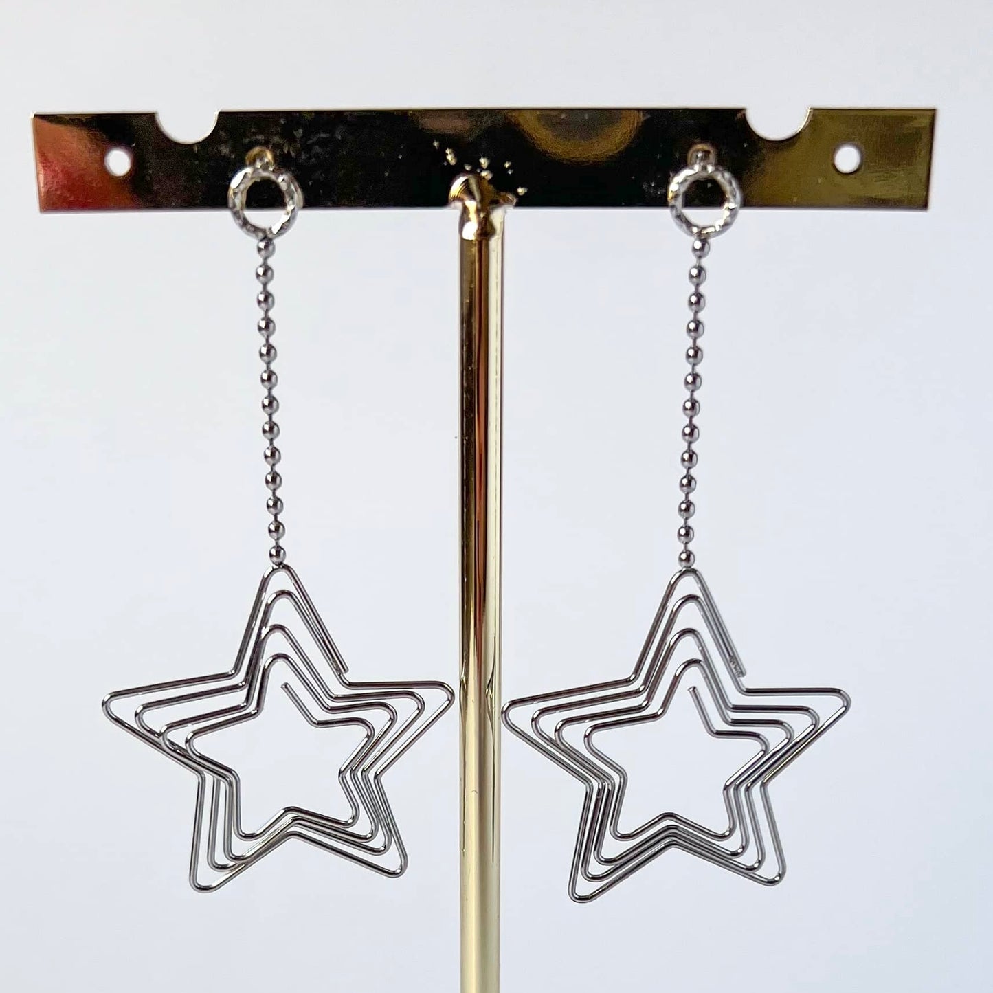 Stardust silver earrings