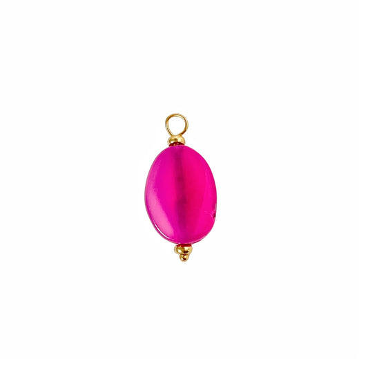 Charm Piedra fucsia