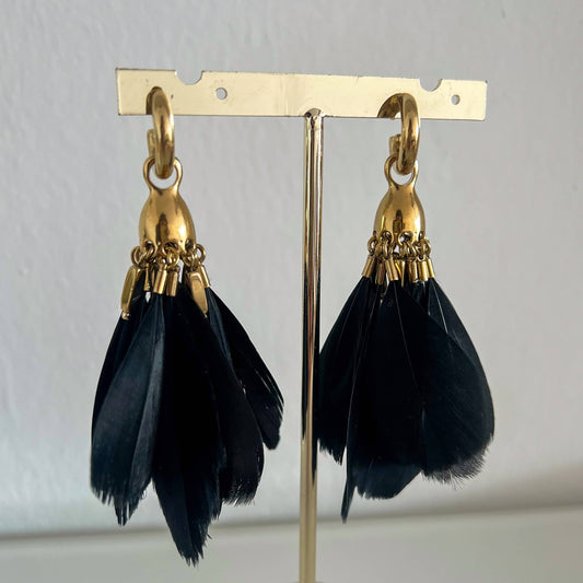 Pendientes Frida negro