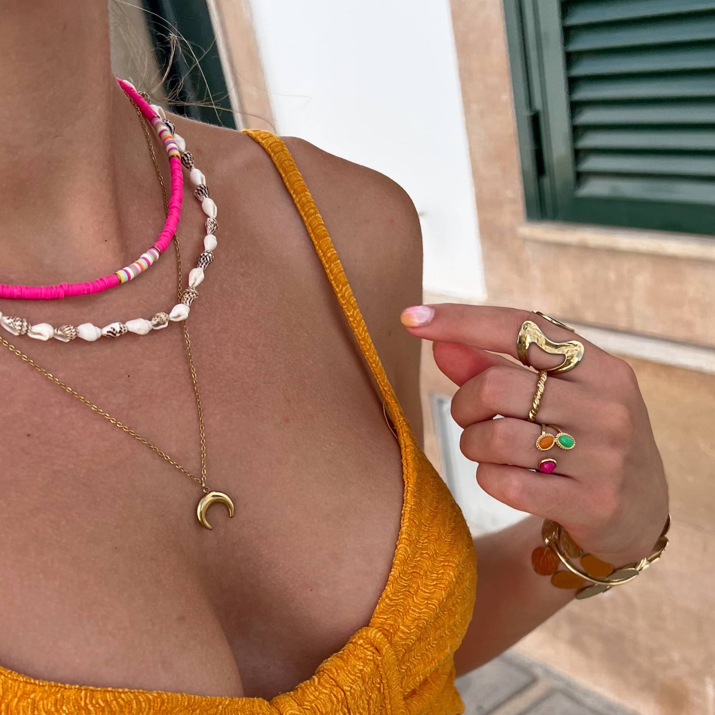 Pink Trinidad necklace