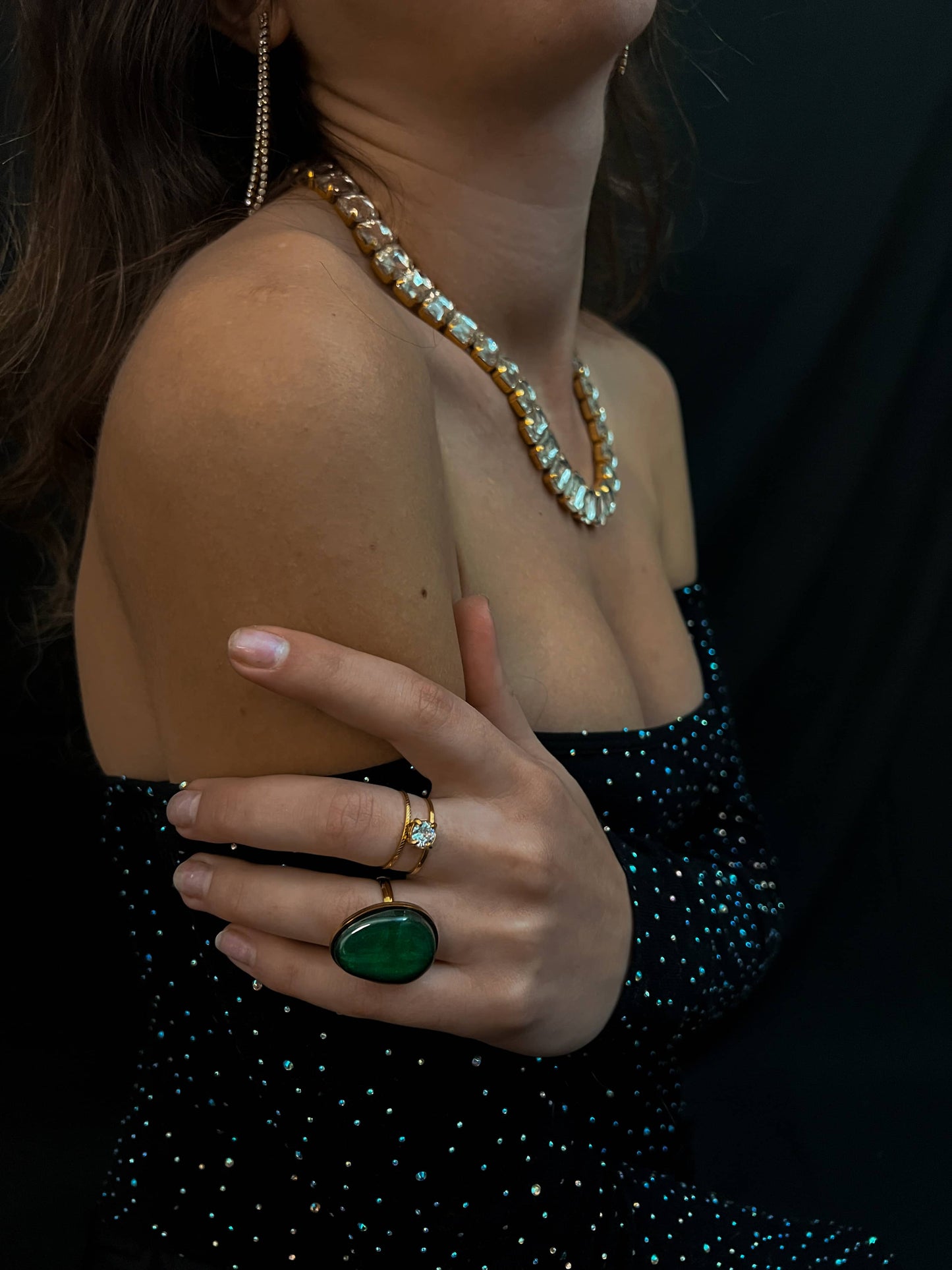 Emerald Carina ring
