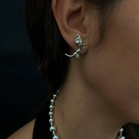 Elettra silver earrings