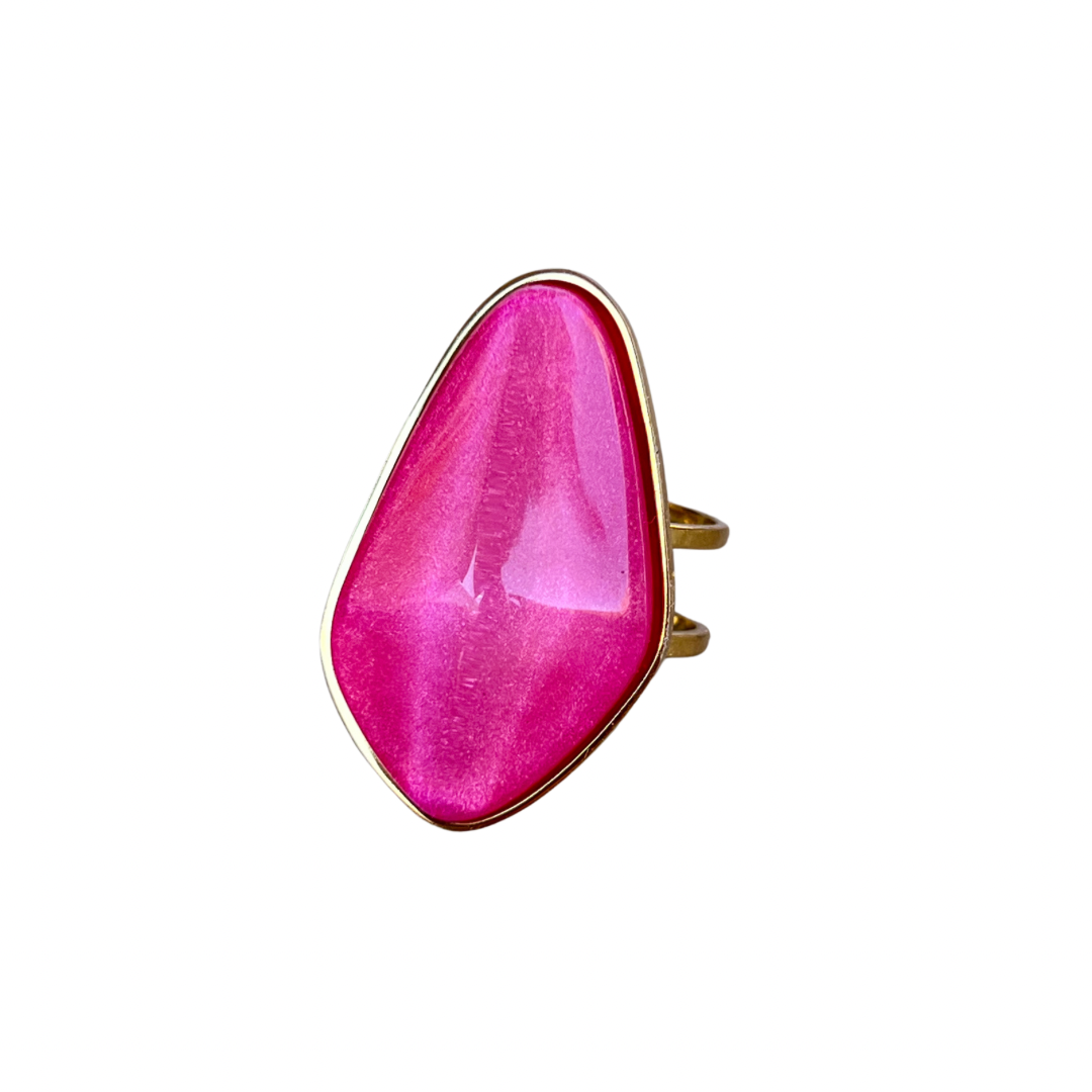 Anillo Belice fucsia