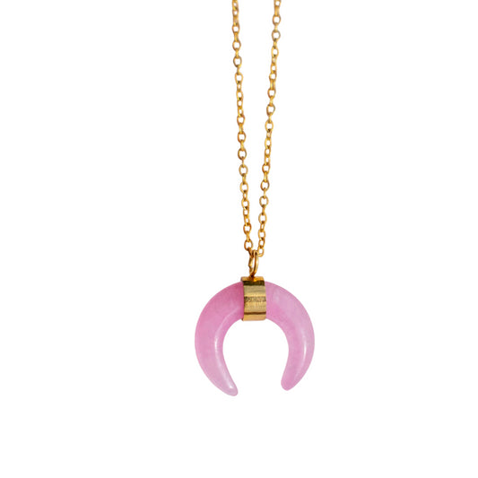 Collier Lune Rose