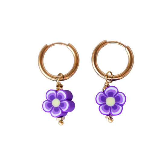 Hawaii purple earrings