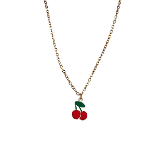 Cherries necklace