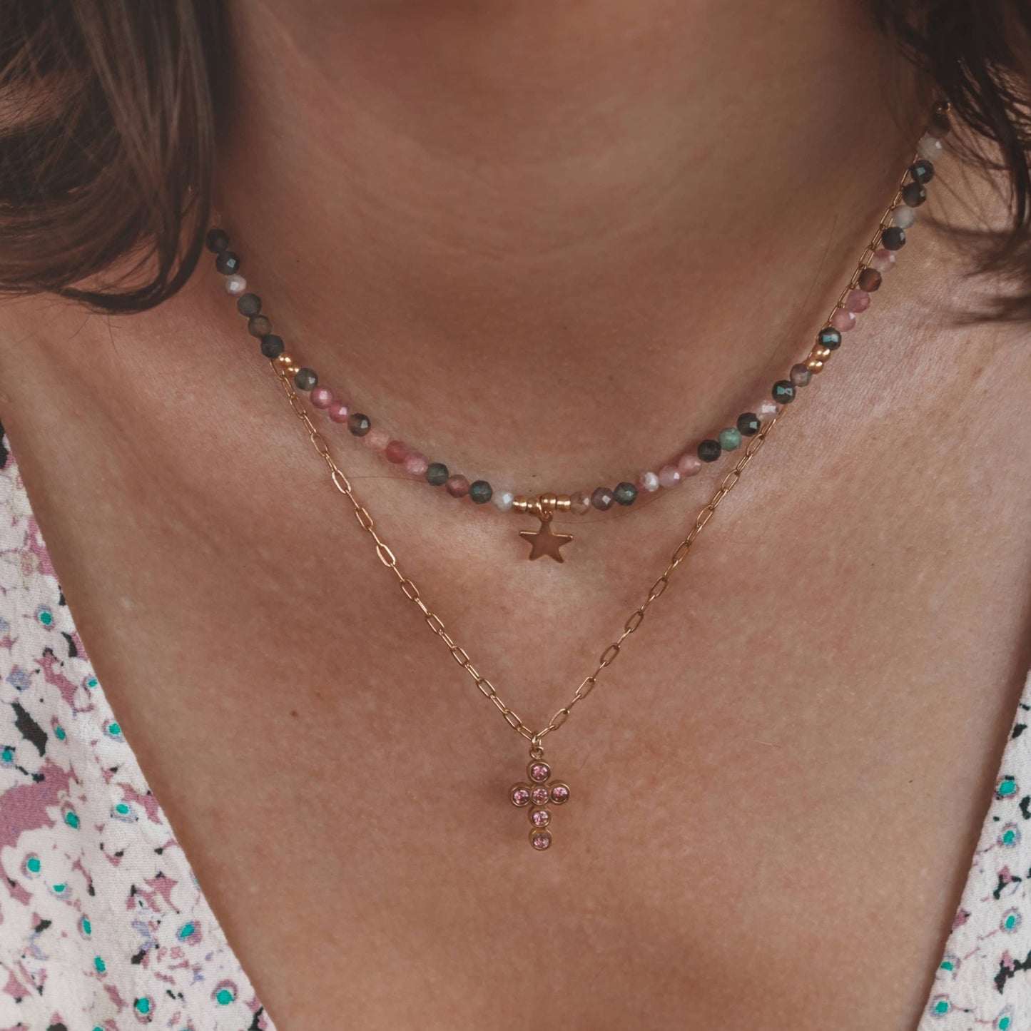 Hudson lilac necklace