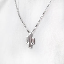 Cargar imagen en el visor de la galería, Collar Cactus plata
