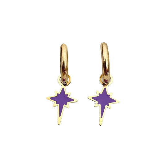 Tralee purple earrings