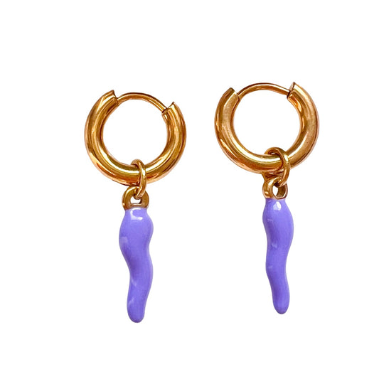 Chili lilac earrings