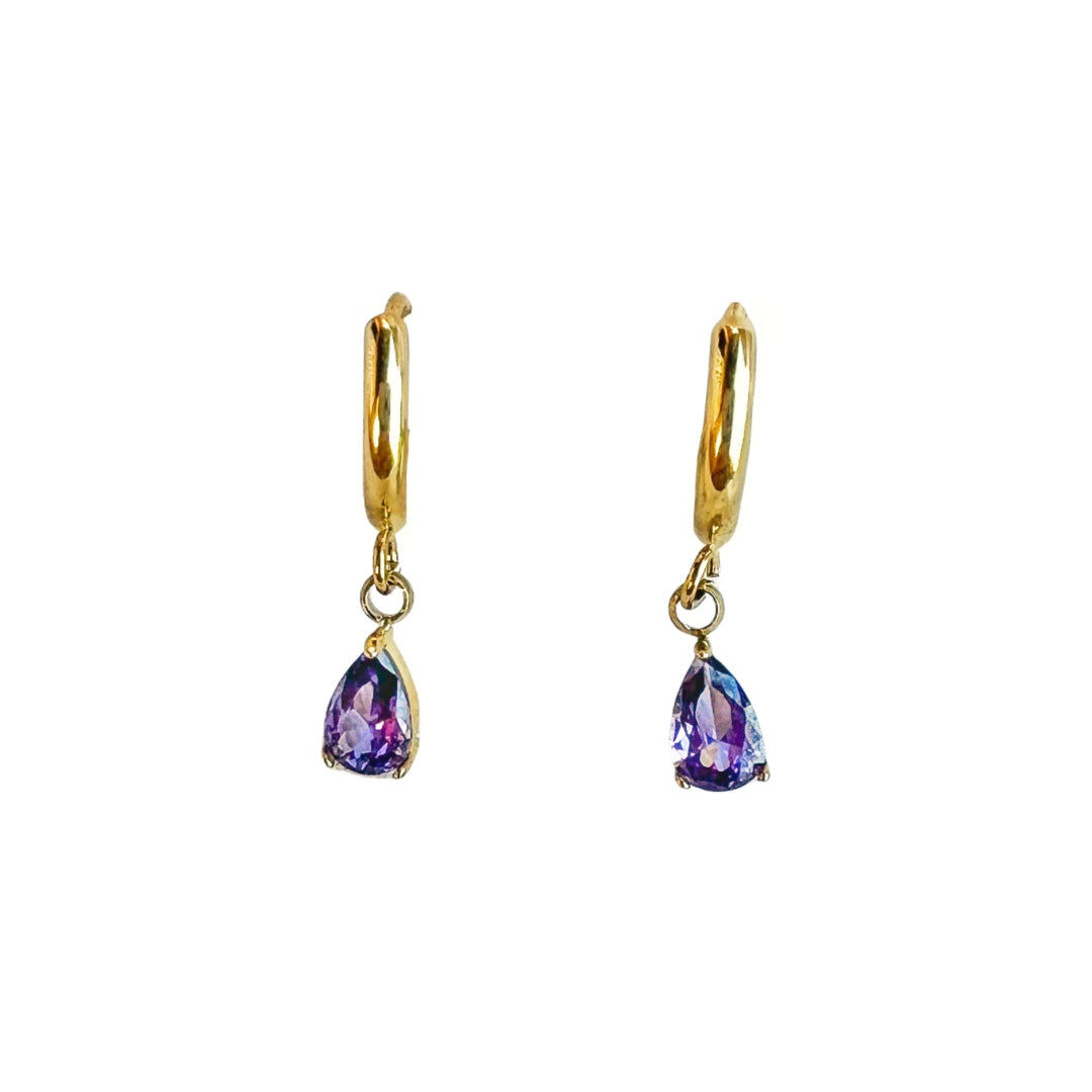 Jaipur lilac earrings