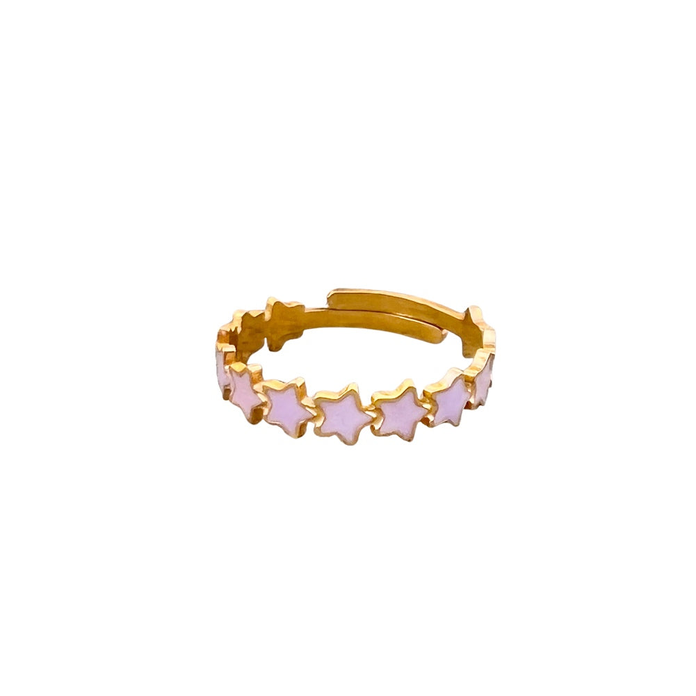 Anello Stelline lila